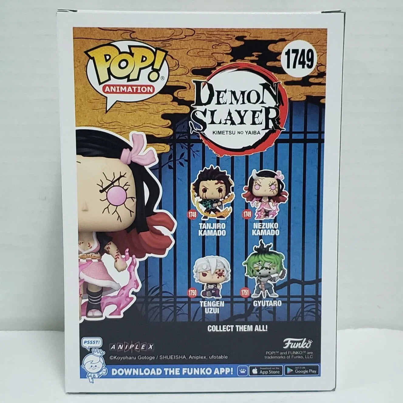 TNezuko Kamado Figure (Demon Form)#1749 Anime Demon Slayer Funko Pop 3.95 in Vinyl Figure Collectible Limited Edition Toy Gift