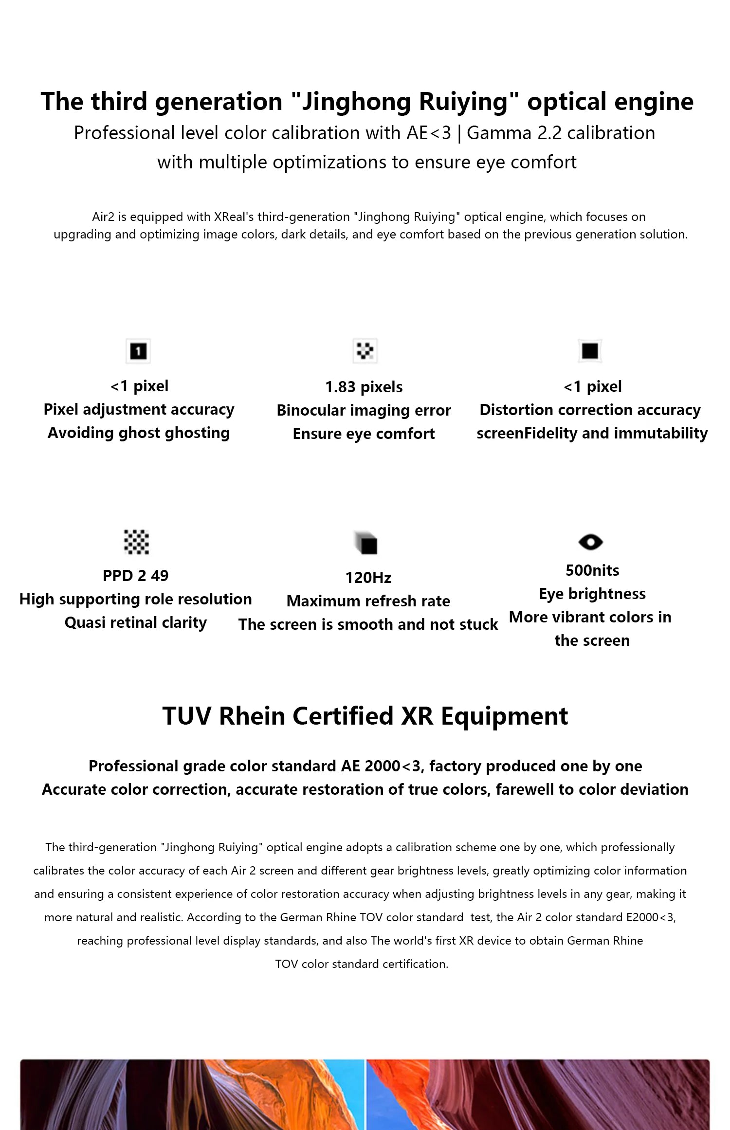 Original XREAL Air 2 Smart AR Glasses with Micro OLED Screen 120Hz 1080P 130 Inch Space Giant Screen Ultra Giant Screen Glass