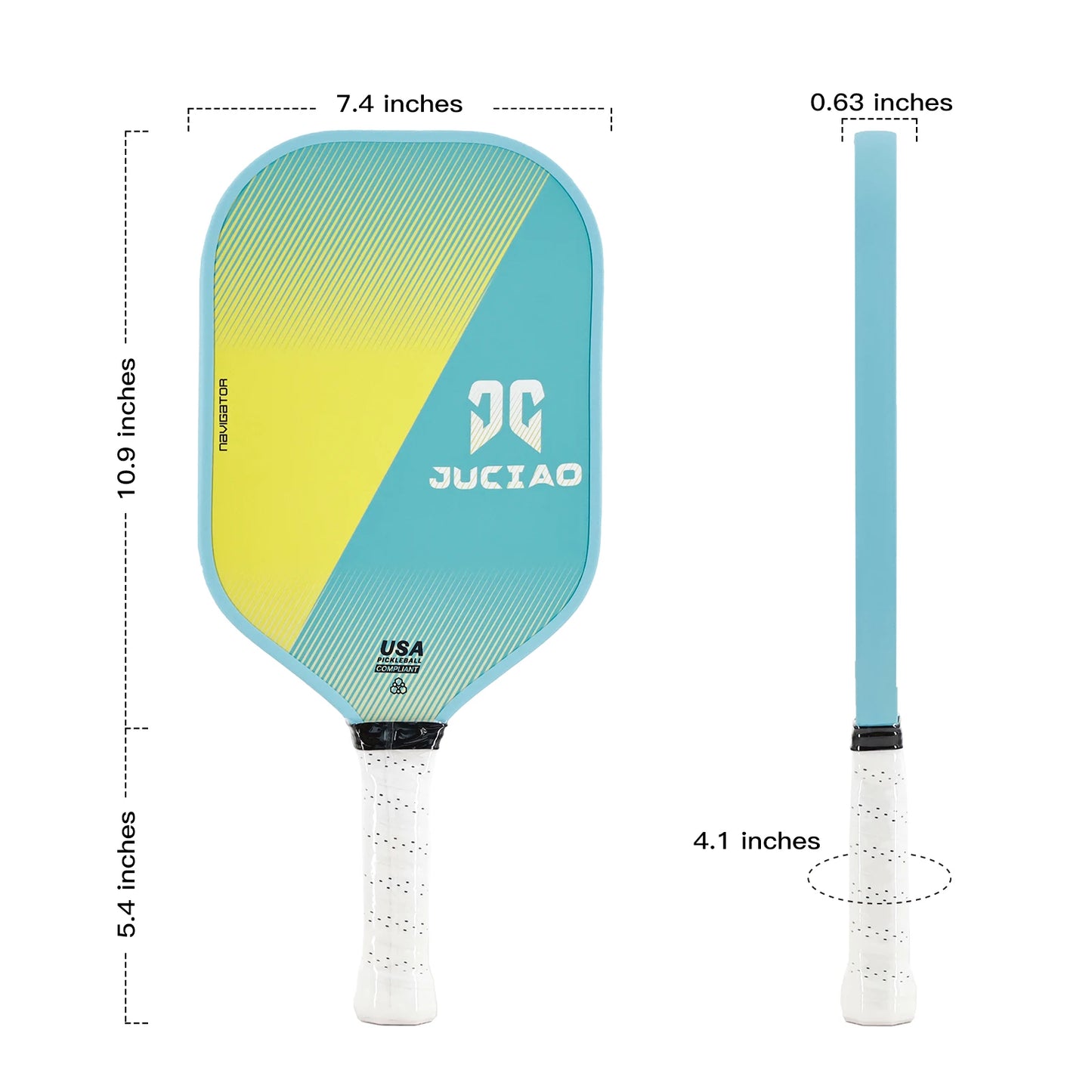Pickleball Paddle Carbon Fiber Surface (CFS) High Grit & Spin with 16MM Polypropylene Honeycomb Core Suitable For Beginners