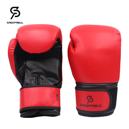 8/10/12/14/16oz Kids Women/Men Boxing Gloves Sanda Sparring Muay Thai MMA Karate Punch Training Mitts Kickboxing Boxe De Luva