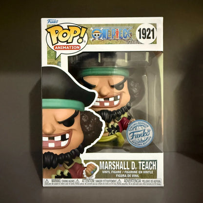 One Piece Anime Figure Marshall D Teach 1921 Vinyl Figures Funko Pop 5.05 inch Figurine Collectible Limited Edition Model Toy