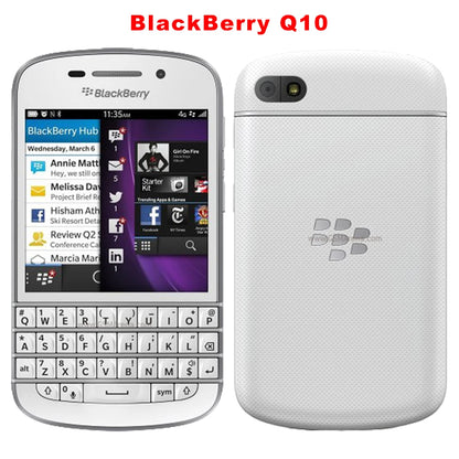 Original Blackberry Q10 4G Mobile Phone 3.1" 2GB RAM 16GB ROM 8MP English Arabic QWERTY Keyboard Dual Core q10 cellphone