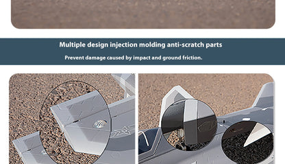 Flyfans Dual Engine 70mm J-20g Jet Fighter Weilong Assembled Fixed Wing Model Aircraft Fire Fan Rc Plane Chengdu J20