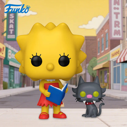 The Simpsons Anime Figure Lisa with Snowball II Buddy Krusty with Mr. Teeny FUNKO POP Collectible Limited Edition Model Toy Gift