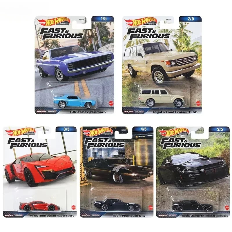 Original Hot Wheels Premium Car Fast & Furious Kid Toys for Boys 1/64 Diecast Toyota Supra 1991 BMW M5 Lamborghini Gallardo Gift