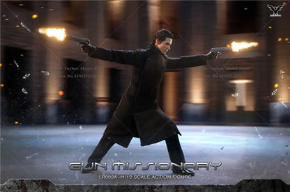 Limited BROTOYS LR002 1/12 Scale 6 inch Judgment of The Doom Gun Fighting Missionary Anime Action Figure Toy Gift Model Collect