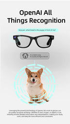 Xiaomi Mijia Smart AI Glasses 800W pixel AI Shooting Camera HD Photo Video Voice Call Translation Waterproof Bluetooth Glasses