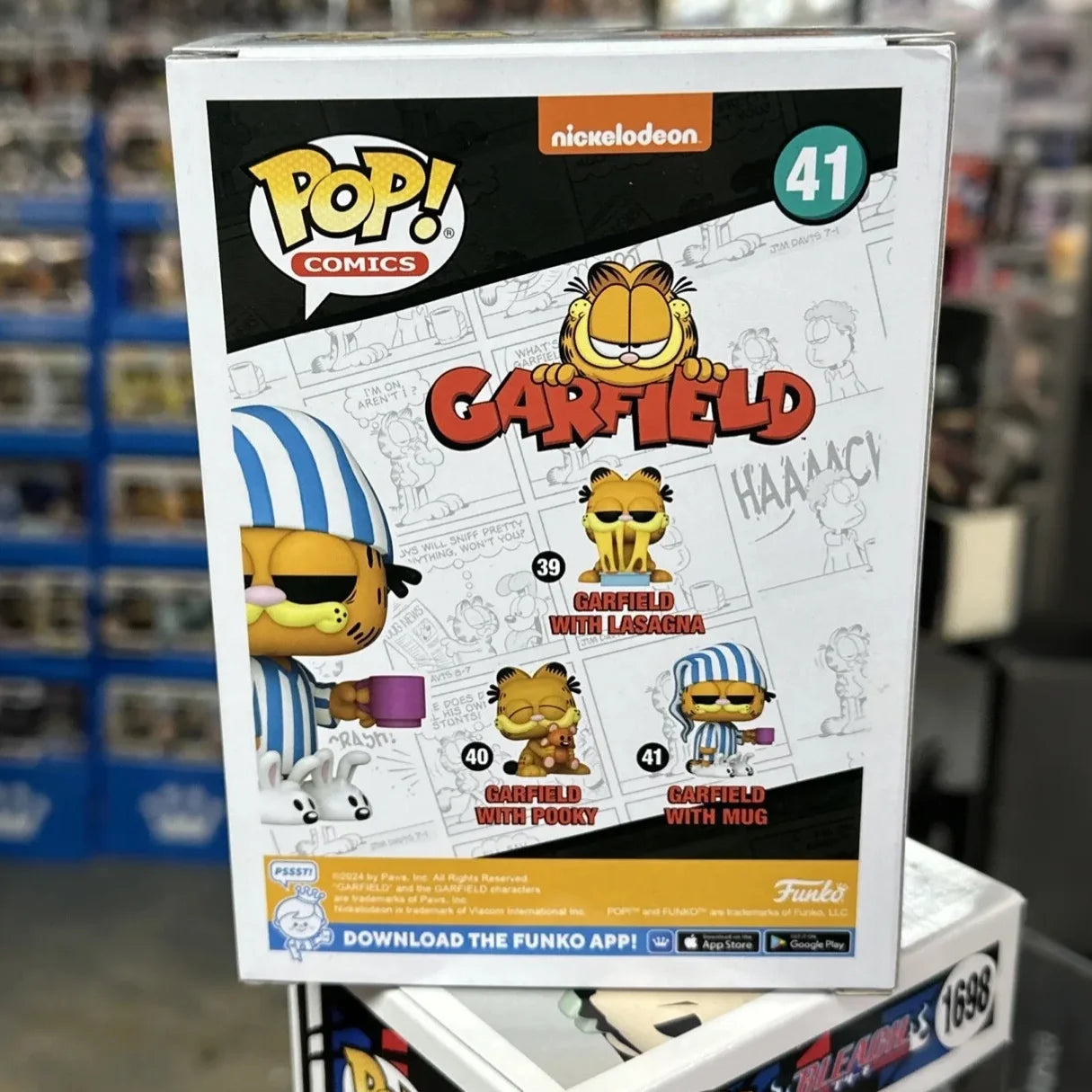 The Garfield Show Anime Figure Garfield with Mug #41 FUNKO POP Limited Edition Vinyl Figures Collect Decoration Model Toy Gifts