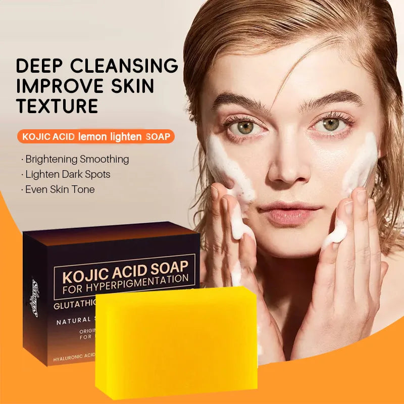 100g Kojic Acid Soap Glutathione Hand Soap Papaya Bath Soap Face Cleanser Makeup Remover