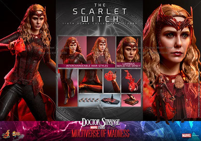 HOTTOYS HT MMS652 MMS653 Collection 1/6 The Scarlet Witch Action Figure Doctor Strange 2 Movie Delicate 12" Full Set Soldier