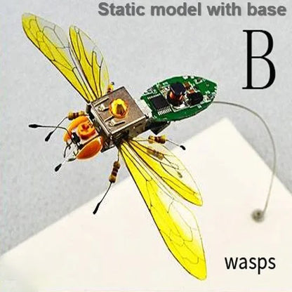 STEAM DIY Robotic Insects Science Invention Electronic Animal for School Competition Non-soldered DIY Kit Stem Toys Robot Animal