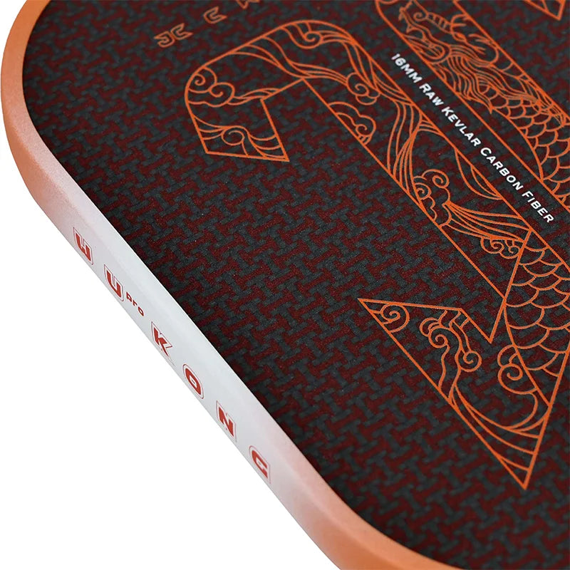 Juciao USAPA Approved Kevlar Carbon Fiber Pickleball Paddle Thermoformed Unibody Spin Textured Surface With Foam Edge Pickleball