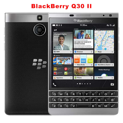 Original BlackBerry PassPort II Q30 Silver Edition 4G Mobile Phone 4.5'' 3GB RAM 32GB ROM Snapdragon 801 Quad-Core SmartPhone