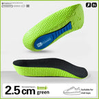Memory Foam Height Increase Insoles for Men Women Shoes Flat Feet Arch Support Orthopedic Insoles Sneakers Heel Lift Care Insole