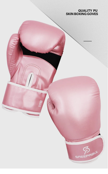 8/10/12/14/16oz Kids Women/Men Boxing Gloves Sanda Sparring Muay Thai MMA Karate Punch Training Mitts Kickboxing Boxe De Luva