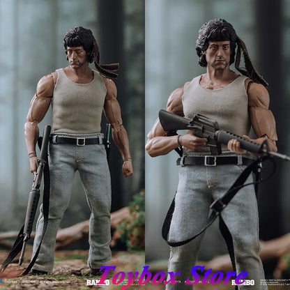 Exquisite Super Series 1/12 HIYA Tough Guy Rambo Movable Action Figure Mini Weapon Model 6" Full Set male Soldier Boys Collects