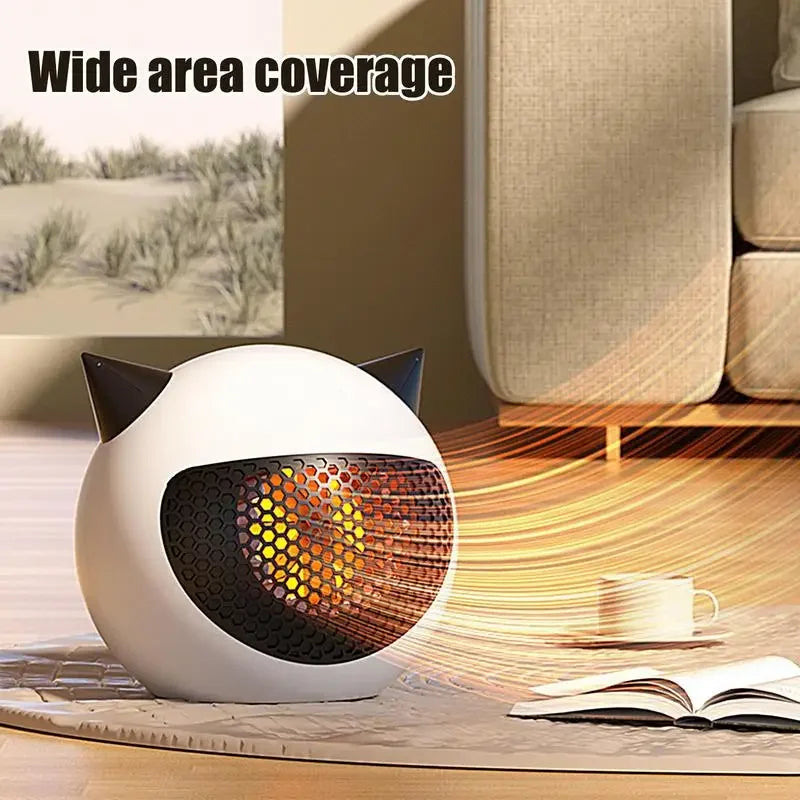 Electric Space Heater Portable Small Heater Portable Electric Heaters Tiny Cute Electric Desktop Heater For Home Bedroom Living