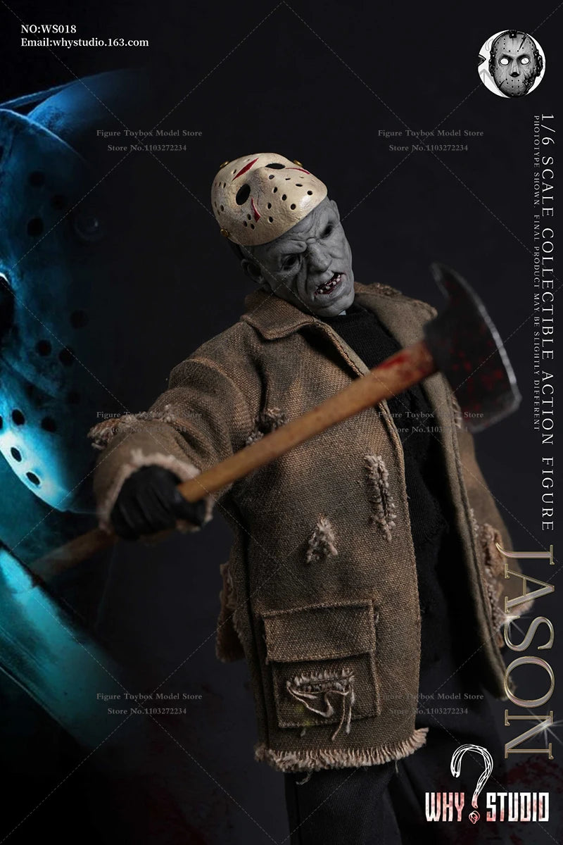 WHY STUDIO 1/6 WS018 Jason WS019 Freddy Mash Horror Man Action Figure 12" Full Set Soldier Model Collection Halloween Gift