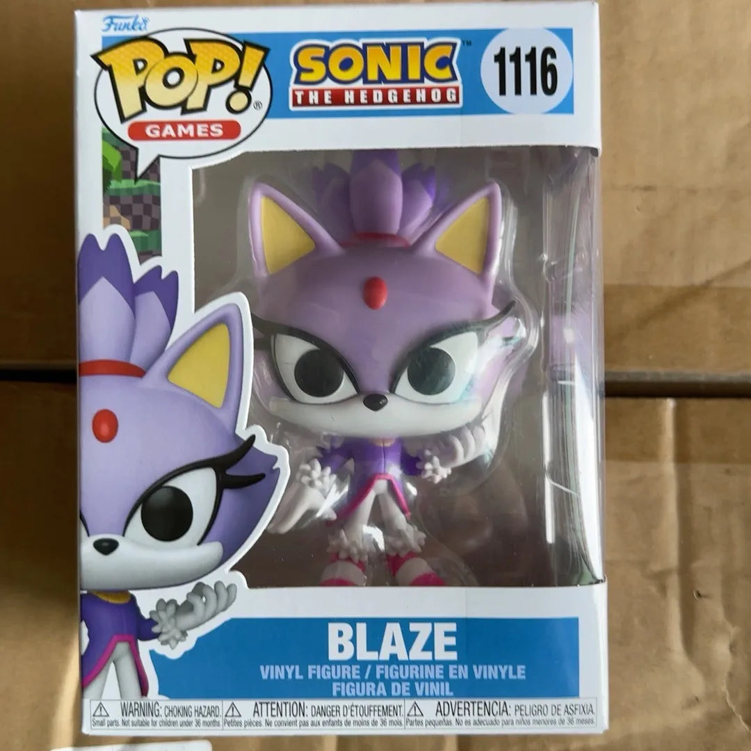 FUNKO POP Blaze the Cat Figure 1116 Collectible Limited Edition Sonic The Hedgehog 5 inch Vinyl Figure Decoration Toy Gift