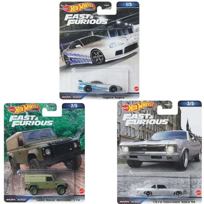 Original Hot Wheels Premium Car Fast & Furious Kid Toys for Boys 1/64 Diecast Toyota Supra 1991 BMW M5 Lamborghini Gallardo Gift