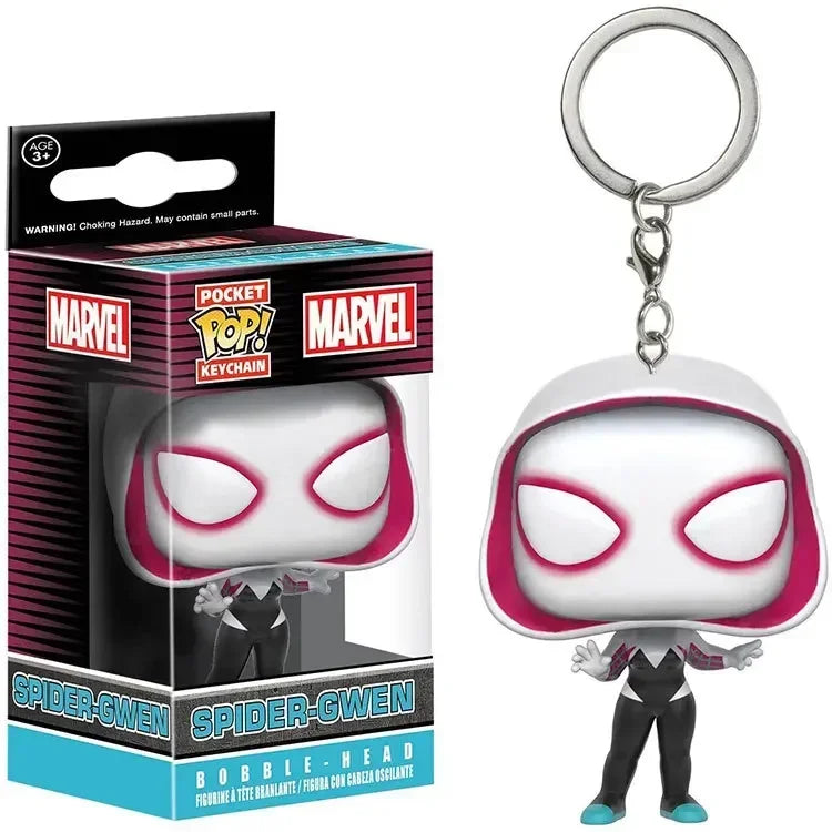 NEW FUNKO POP MARVELs Spider-Man Spider-GWEN GREEN GOBLIN ZOMBIE HUNTER SPIDEY Peter Parker Mysterio Keychain Vinyl Figure Toys