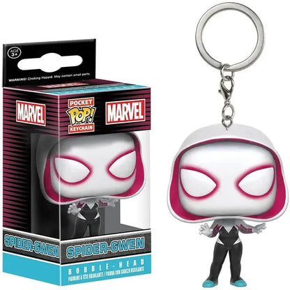 NEW FUNKO POP MARVELs Spider-Man Spider-GWEN GREEN GOBLIN ZOMBIE HUNTER SPIDEY Peter Parker Mysterio Keychain Vinyl Figure Toys