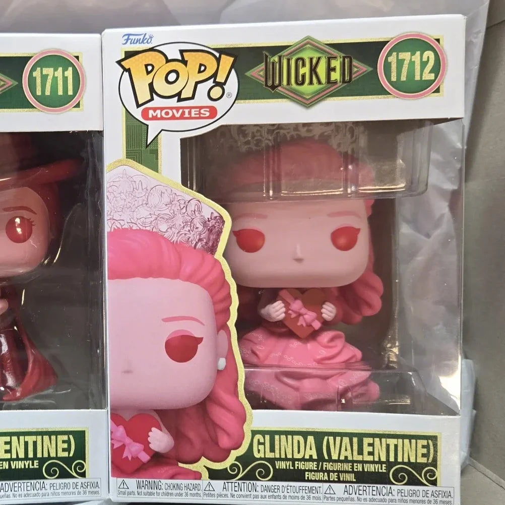 Funko Pop Wicked Figure Elphaba Glinda Valentine #1711 1712 4.65 inches tall Figures Collectible Limited Edition Model Toy Gift