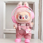 For Labubu clothing set includes headphones  waist belt pants  and accessories