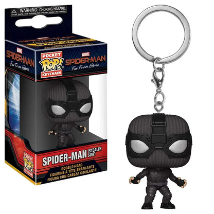 Funko POP Keychain Endgame Captain Venom Deadpool Iron man Keychain Action Figures Toys for Children Christmas Gift