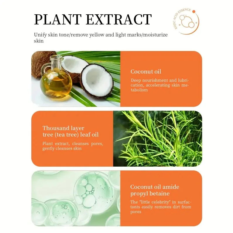 100g Kojic Acid Soap Glutathione Hand Soap Papaya Bath Soap Face Cleanser Makeup Remover