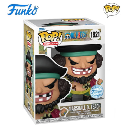 One Piece Anime Figure Marshall D Teach 1921 Vinyl Figures Funko Pop 5.05 inch Figurine Collectible Limited Edition Model Toy