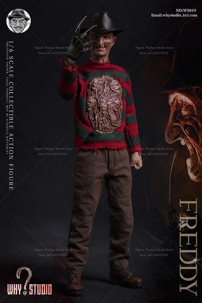 WHY STUDIO 1/6 WS018 Jason WS019 Freddy Mash Horror Man Action Figure 12" Full Set Soldier Model Collection Halloween Gift