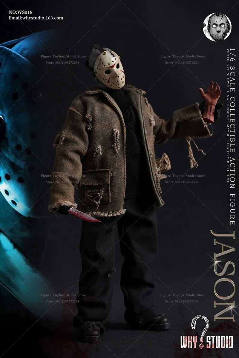 WHY STUDIO 1/6 WS018 Jason WS019 Freddy Mash Horror Man Action Figure 12" Full Set Soldier Model Collection Halloween Gift