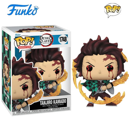 Demon Slayer Anime Figure Tanjiro Kamado(Sun Breathing)#1748 Funko Pop 4.55in Vinyl Figure Collectible Limited Edition Toy Gift