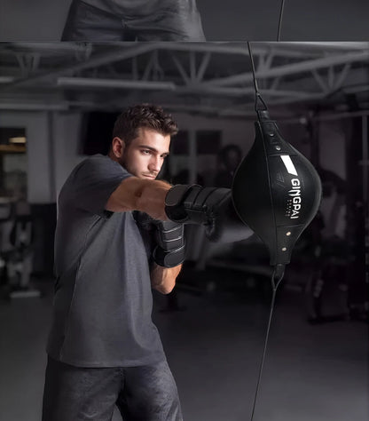 High Quality Fight Boxing Training Punching Bag Fitness Muay Thai Reaction Speed Ball Pear Inflatable Boxing Bag Equipment