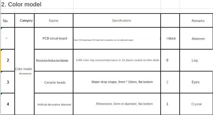 STEAM DIY Robotic Insects Science Invention Electronic Animal for School Competition Non-soldered DIY Kit Stem Toys Robot Animal