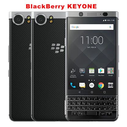 Original BlackBerry KeyOne 4G LTE Mobile Phone 4.5'' 3GB+32GB 4GB+64GB 12MP+8MP QWERTY Keyboard Octa-Core Android SmartPhone