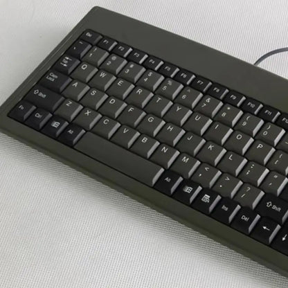 USB Wire Mini 88Key Ergonomic Keyboard Waterproof Keyboards for Office Cashier Industrial Use Durability Build Keyboard F19E