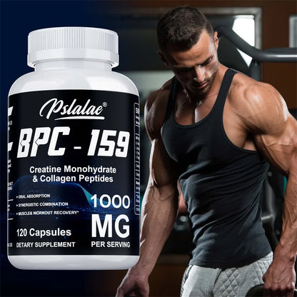 BPC-159, with Creatine Monohydrate & Collagen Peptides - Enhance Energy, Endurance, Supports Muscle and Athletic Recovery