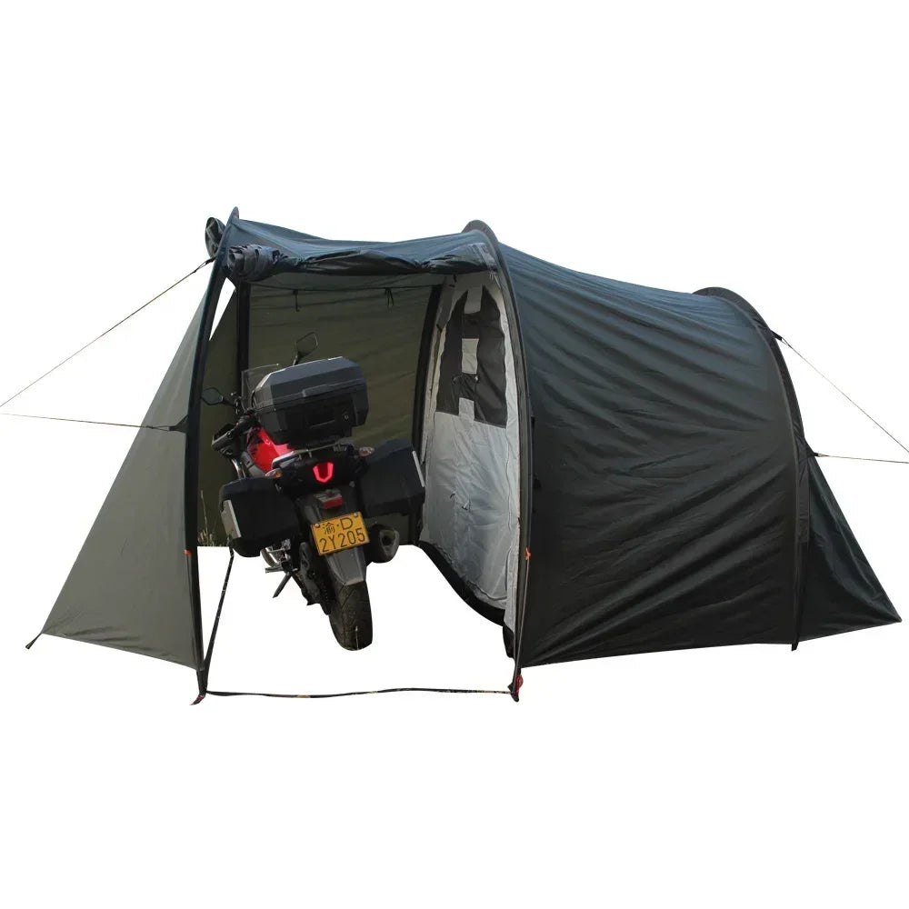XDS2025 Newest Model, Windproof And Rainproof Portable Covered Turbo Tent Camping Motorcycle Tent