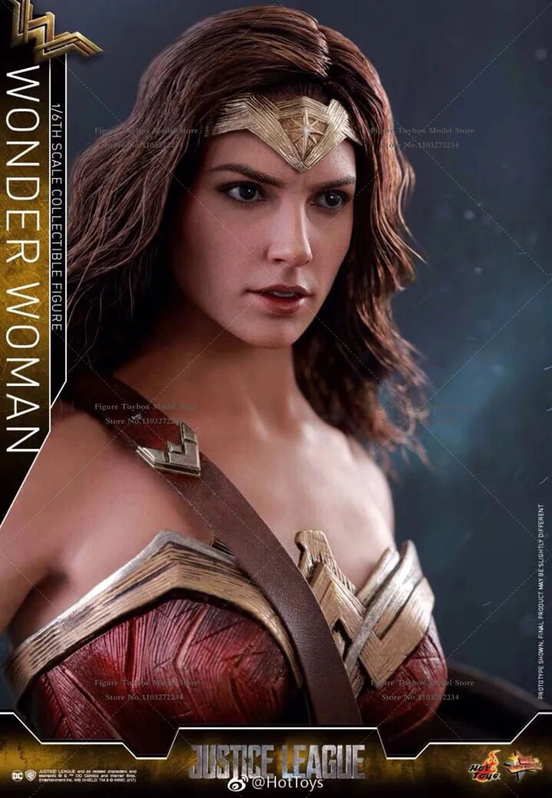 HotToys HT 1/6 MMS451 Collectible Wonder Woman 3.0 Delicate Action Figure Justice League Movie Original Mini 12" Full Set Doll