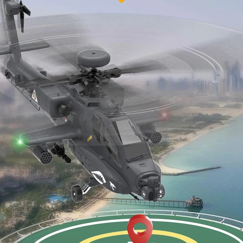 Yuxiang F11s 1:32 Apache Armed Remote-Controlled Helicopter Novice Entry-Level Intelligent Version Multifunctional Aircraft