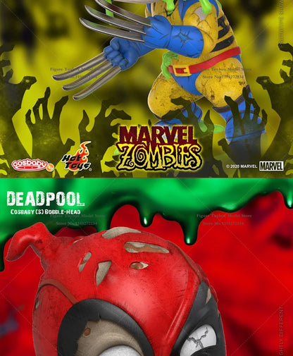HotToys Marvel Zombie IronMan Captain American Deadpool Wolverine Hulk Doctor Strange Daredevil Magneto Mini Figurine Model