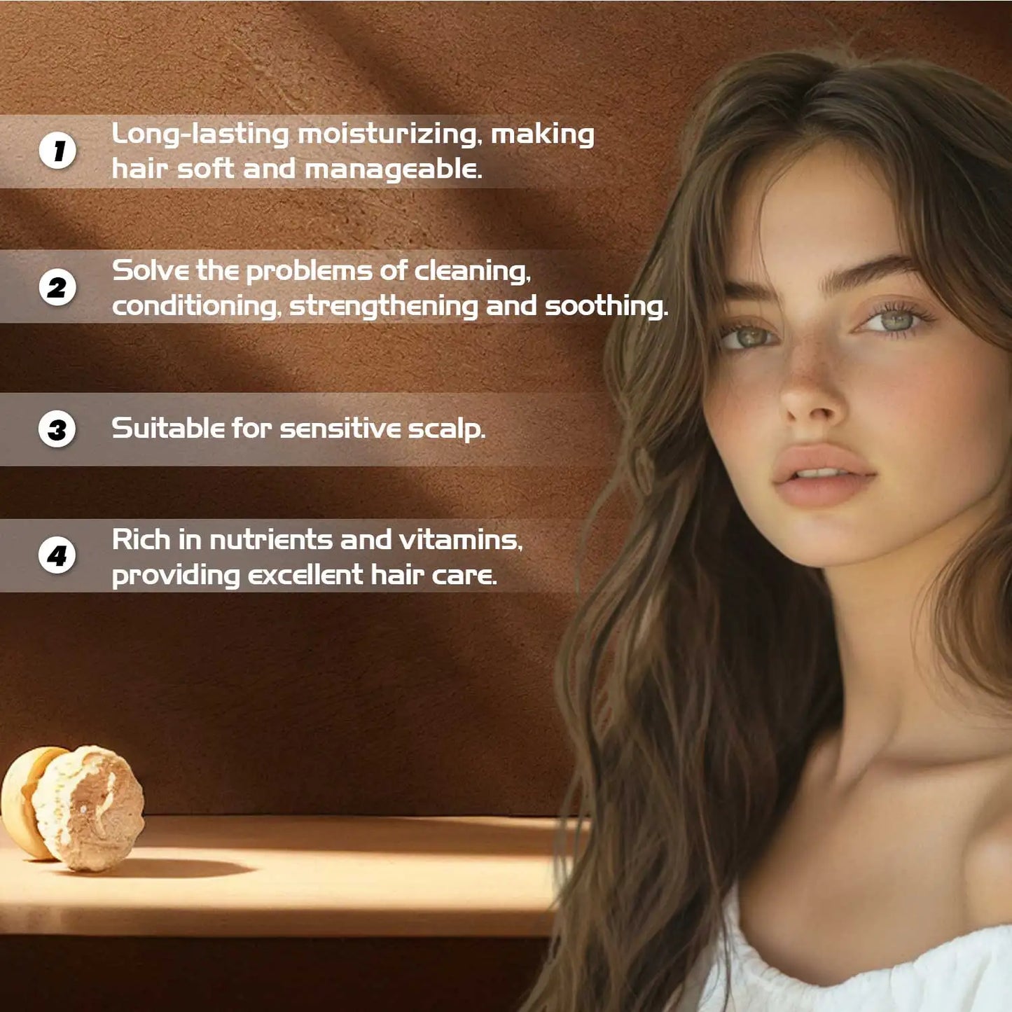 150g Batana Oil Scalp Scrub for Strengthening Hair Deep Cleaning Nourishing Soothing Shampoo for Sensitive Scalp Hair Care