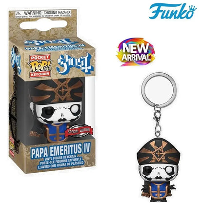 Funko POP Keychain Toy Ghost - Papa Emeritus IV (Special Edition) Viny Figure Pocket Pop Keychain Collection Toys for Birthday G