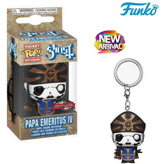 Funko POP Keychain Toy Ghost - Papa Emeritus IV (Special Edition) Viny Figure Pocket Pop Keychain Collection Toys for Birthday G