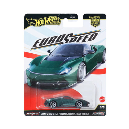 Original Hot Wheels Premium Car Culture EuroSpeed Toys for Boys 1/64 Diecast LaFerrari Bugatti Bolide Mclaren Aston Martin Gift