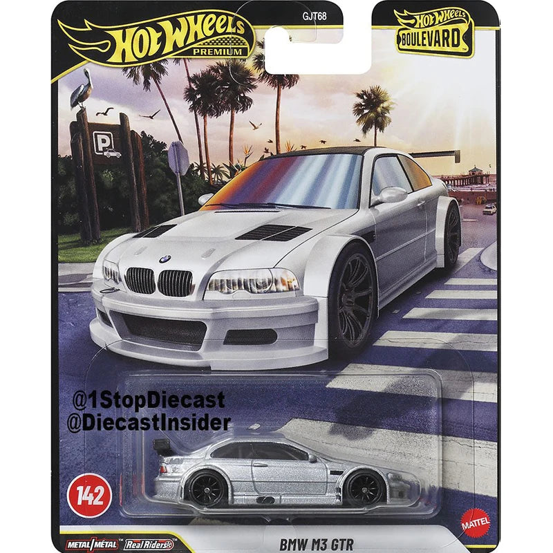 2026 Brand New Hot Wheels Premium Boulevard Mix1 (F) Case,Nissan 300ZX/BMW M3 GTR/Pontiac/Toyota/Dodge 1:64 Scale Diecast Cars