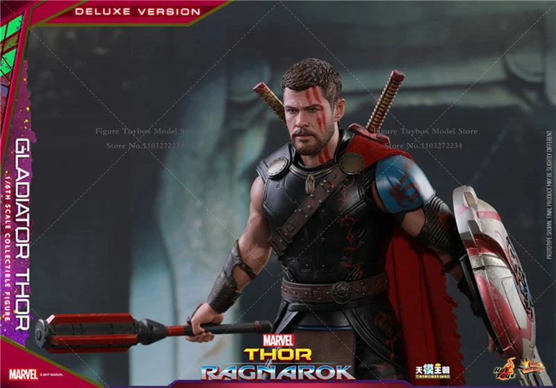 HT HotToys MMS445 Luxury Edition 1/6 Collectible Gladiator Thor3.0 Action Figure Thor：Ragnarok Marvel Original 12" Full Set Doll