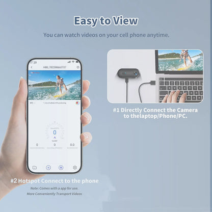 Magnetic POV 4K Ultra Mini Action Cam Wireless WiFi Wearable Camera YouTube Influencers Pocket Vlog Recorder HD  Travel Bodycam